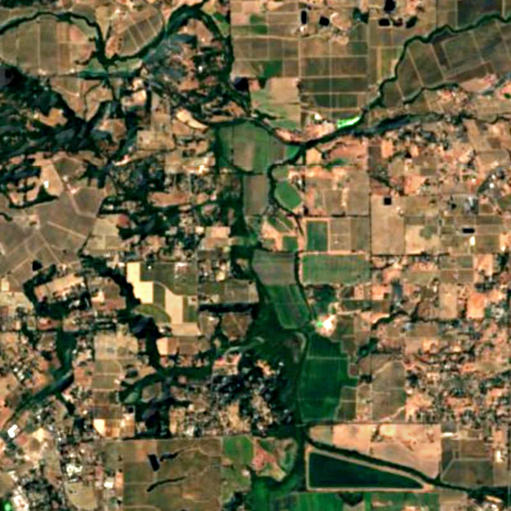 Laguna de Santa Rosa seen from above (Sentinel-2)