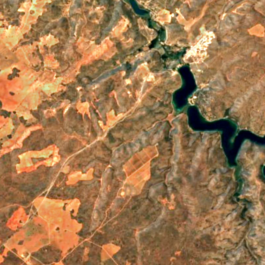 Lagunas de Ruidera seen from above (Sentinel-2)