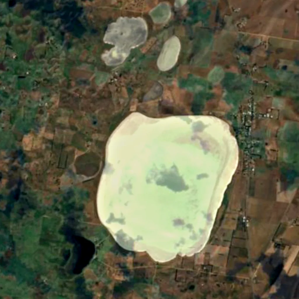 Lake Beeac seen from above (Sentinel-2)