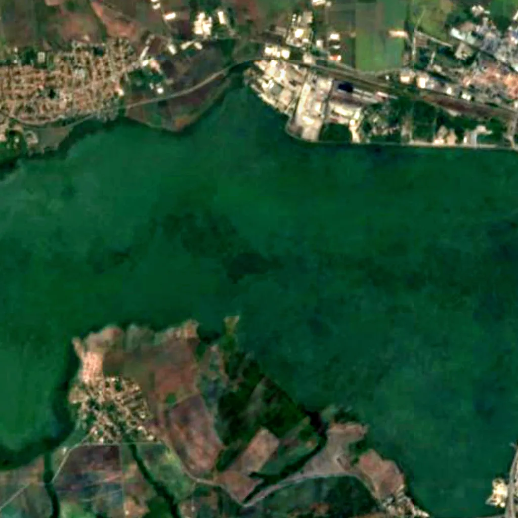 Lake Burgas seen from above (Sentinel-2)