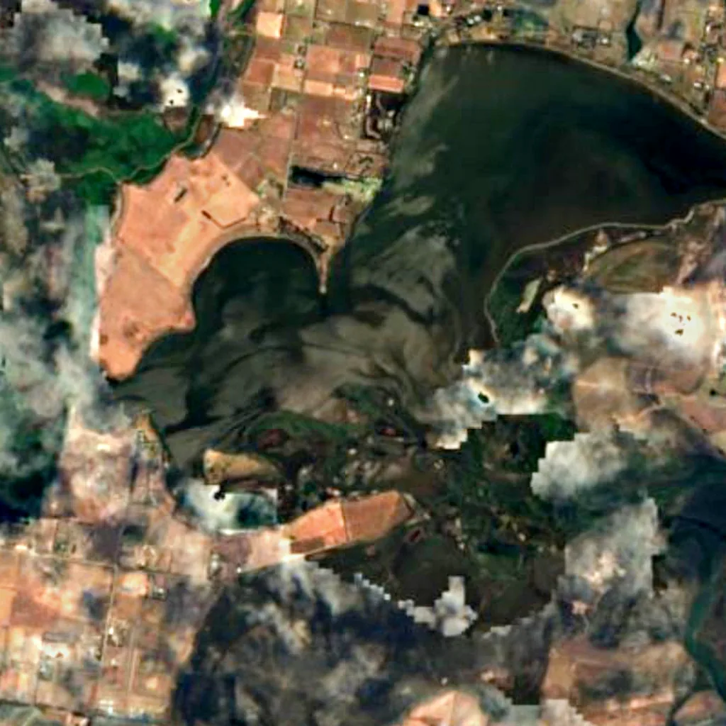 Lake Connewarre seen from above (Sentinel-2)