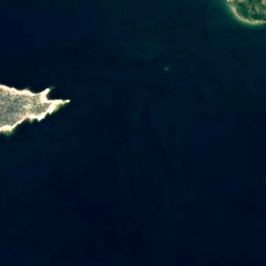 Lake Enriquillo seen from above (Sentinel-2)