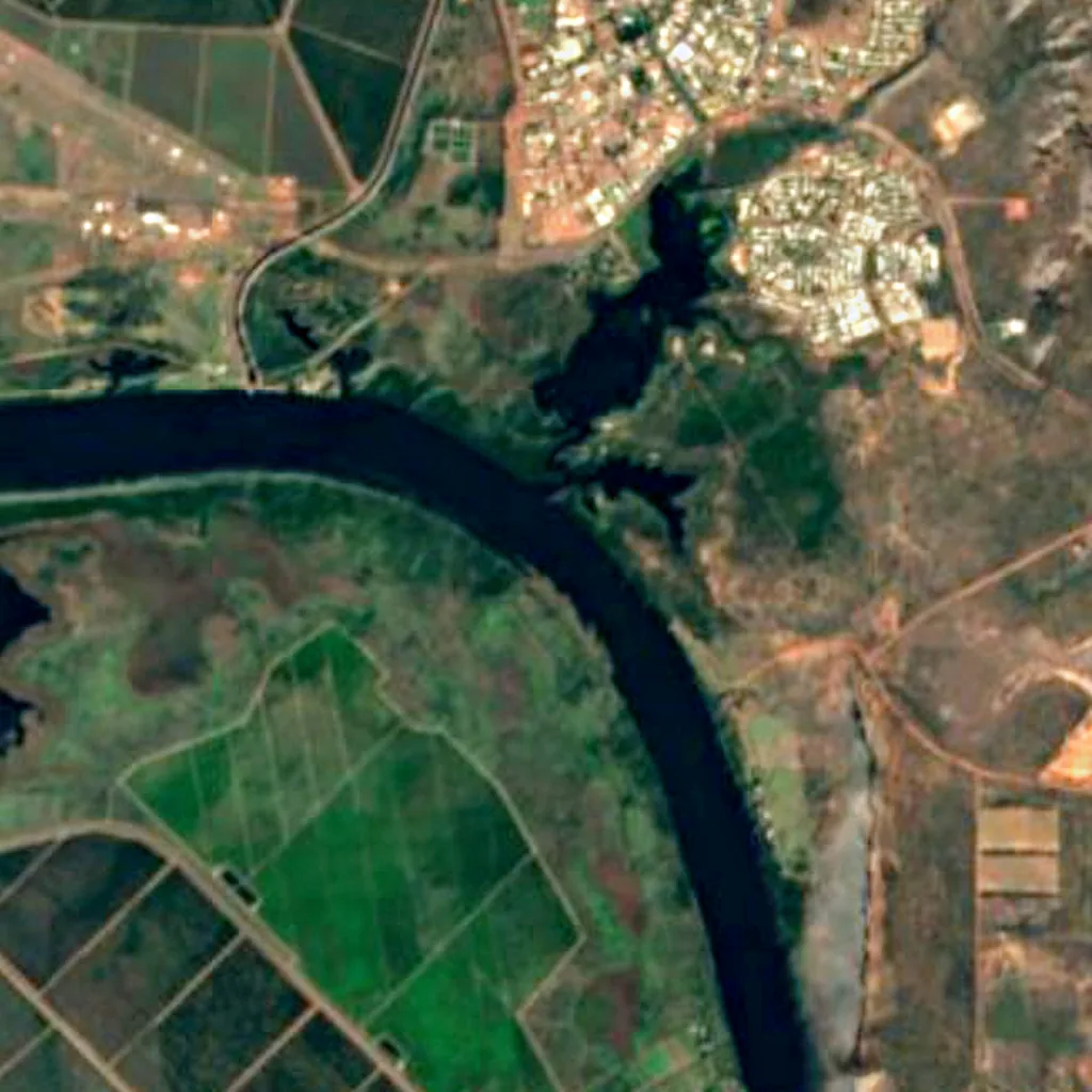 Lake Kununurra seen from above (Sentinel-2)