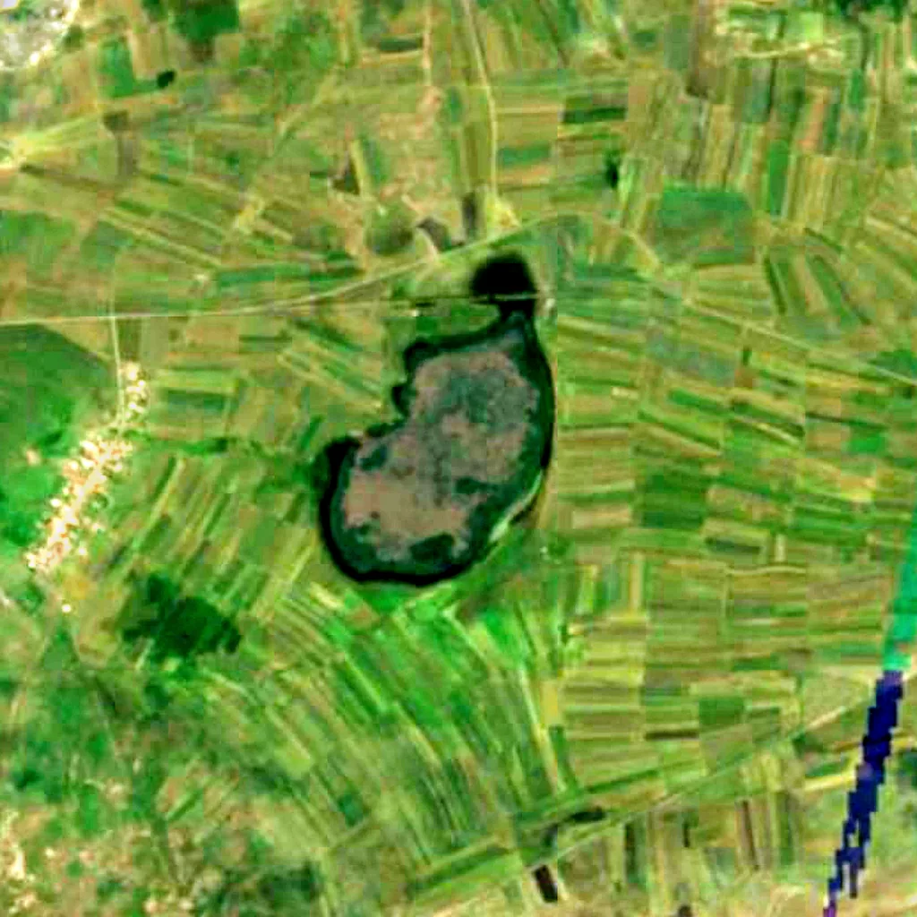 Lake Kuyucuk seen from above (Sentinel-2)