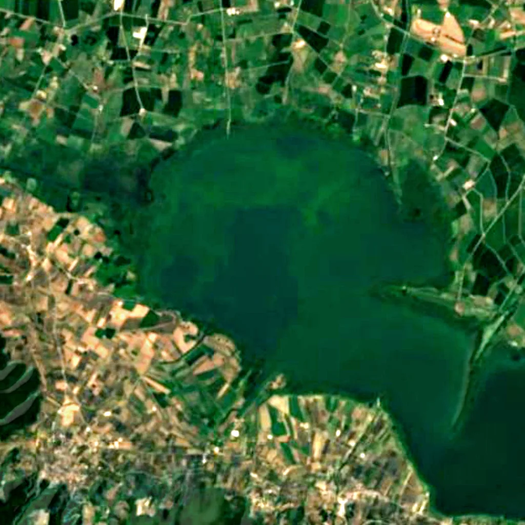 Lake Lysimachia seen from above (Sentinel-2)