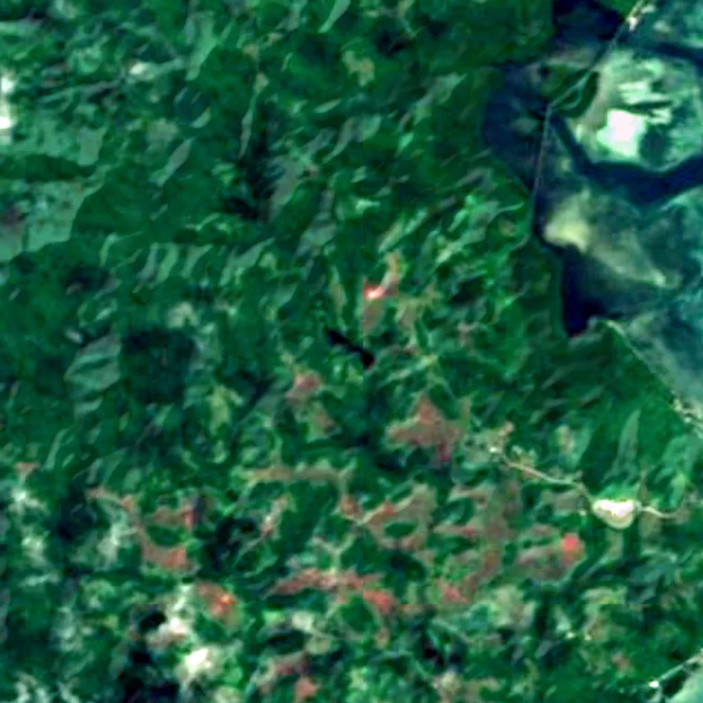 Lake Ngardok seen from above (Sentinel-2)