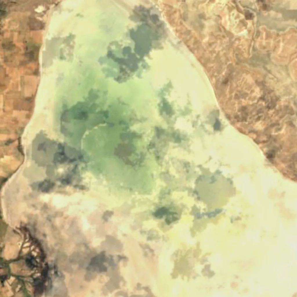 Lake Seyfe seen from above (Sentinel-2)