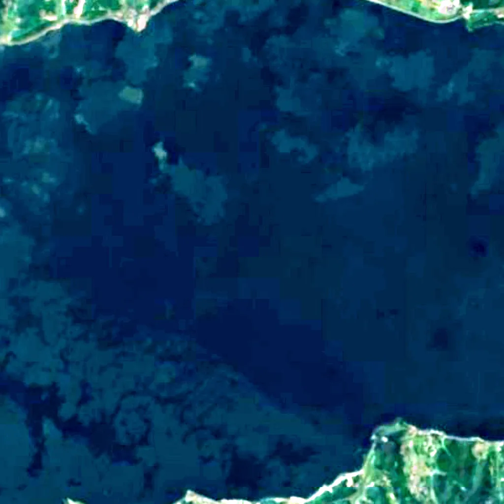 Lake Shinji seen from above (Sentinel-2)