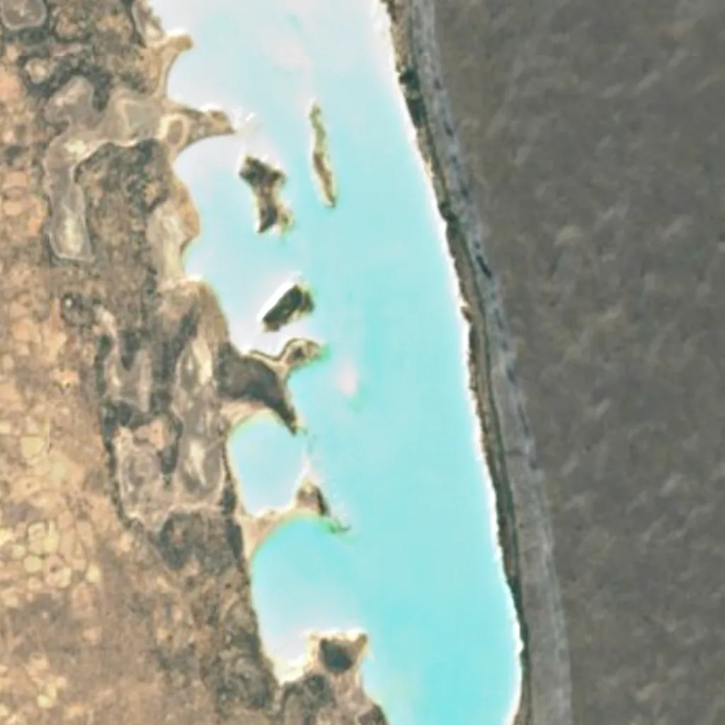 Lake Tsimanampetsotsa seen from above (Sentinel-2)