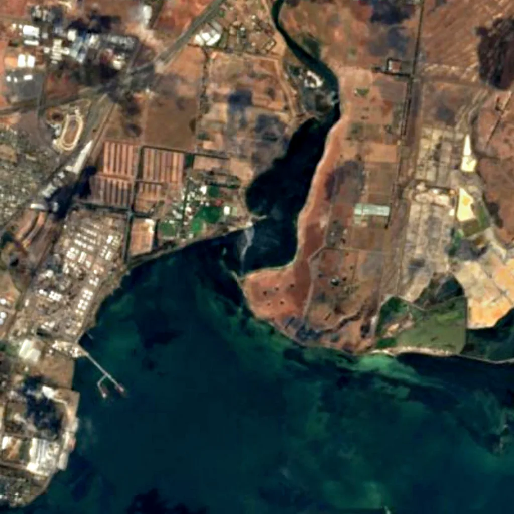 Limeburners Bay seen from above (Sentinel-2)