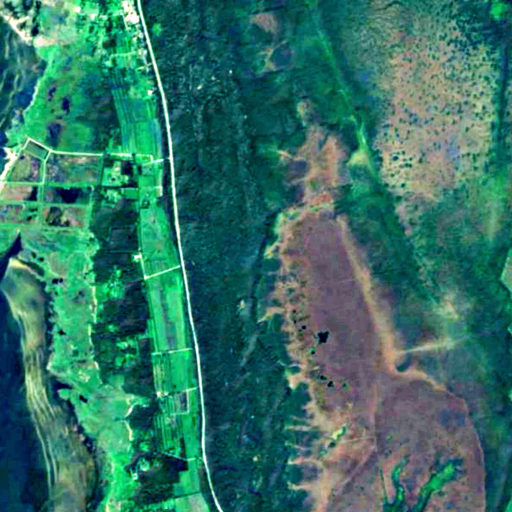 Luitemaa Nature Reserve seen from above (Sentinel-2)