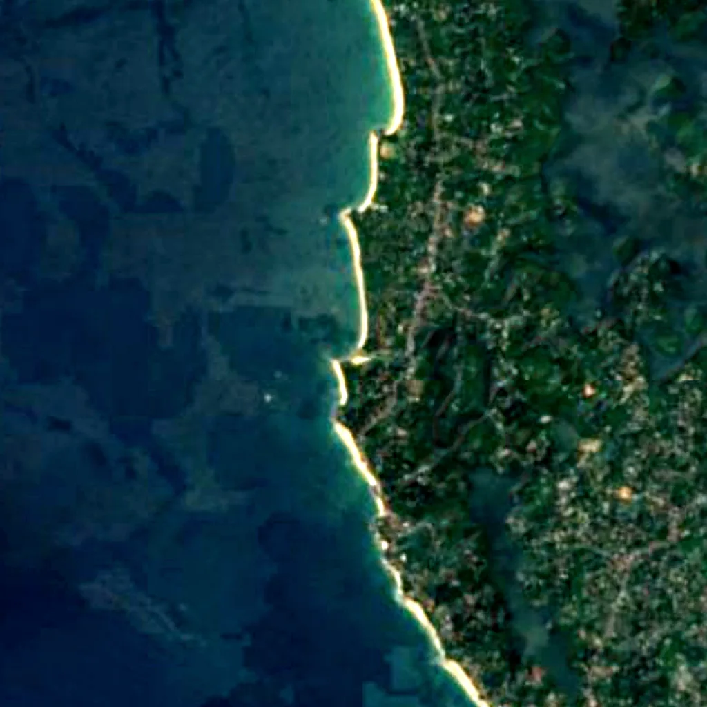 Madu Ganga seen from above (Sentinel-2)