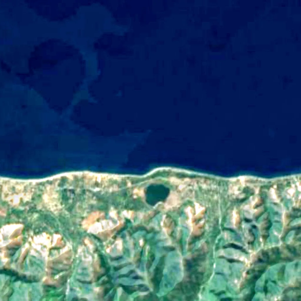 Maubara Important Bird Area seen from above (Sentinel-2)