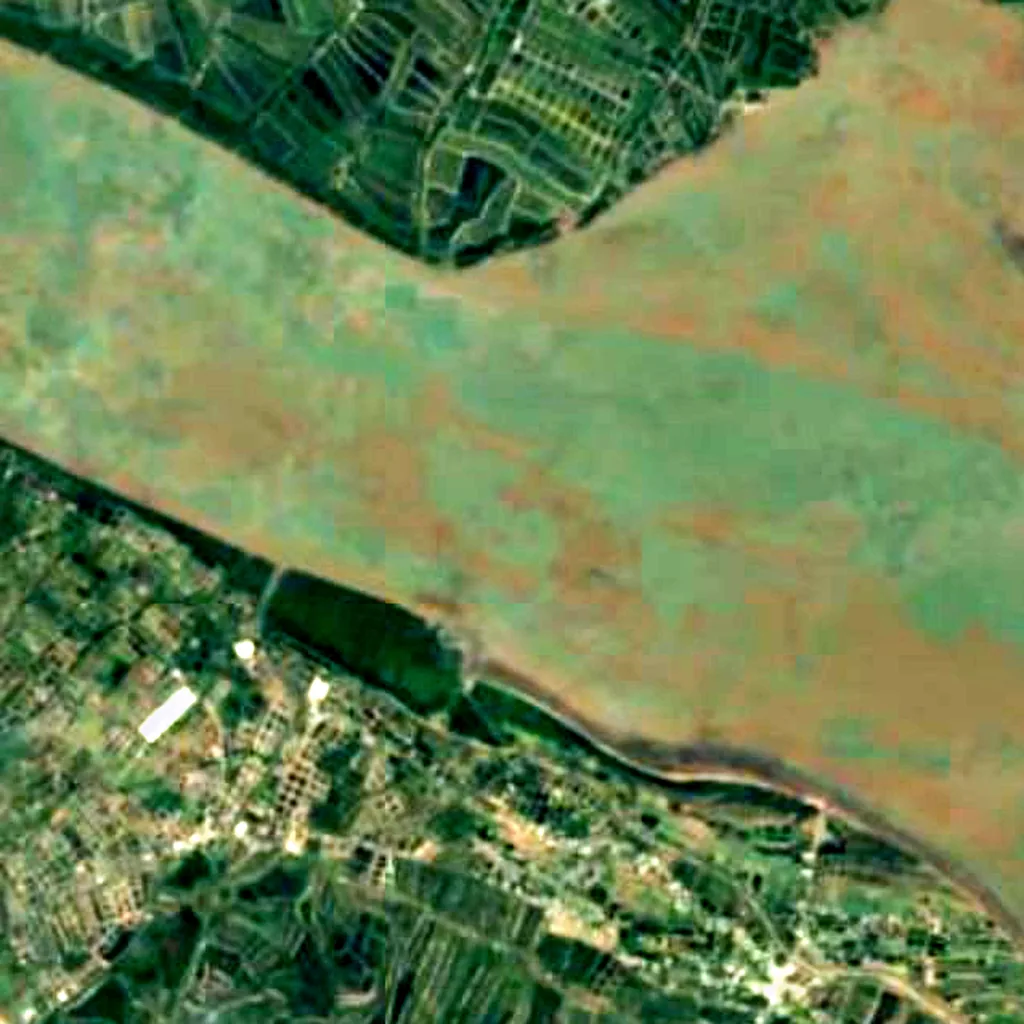 Mekong River seen from above (Sentinel-2)