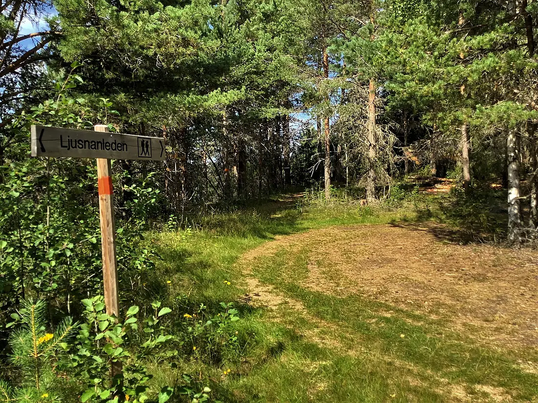 Mellanljusnan nature reserve - ljusnanleden