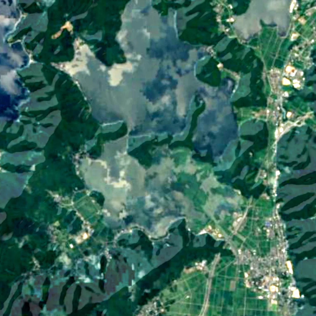 Mikata Five Lakes seen from above (Sentinel-2)