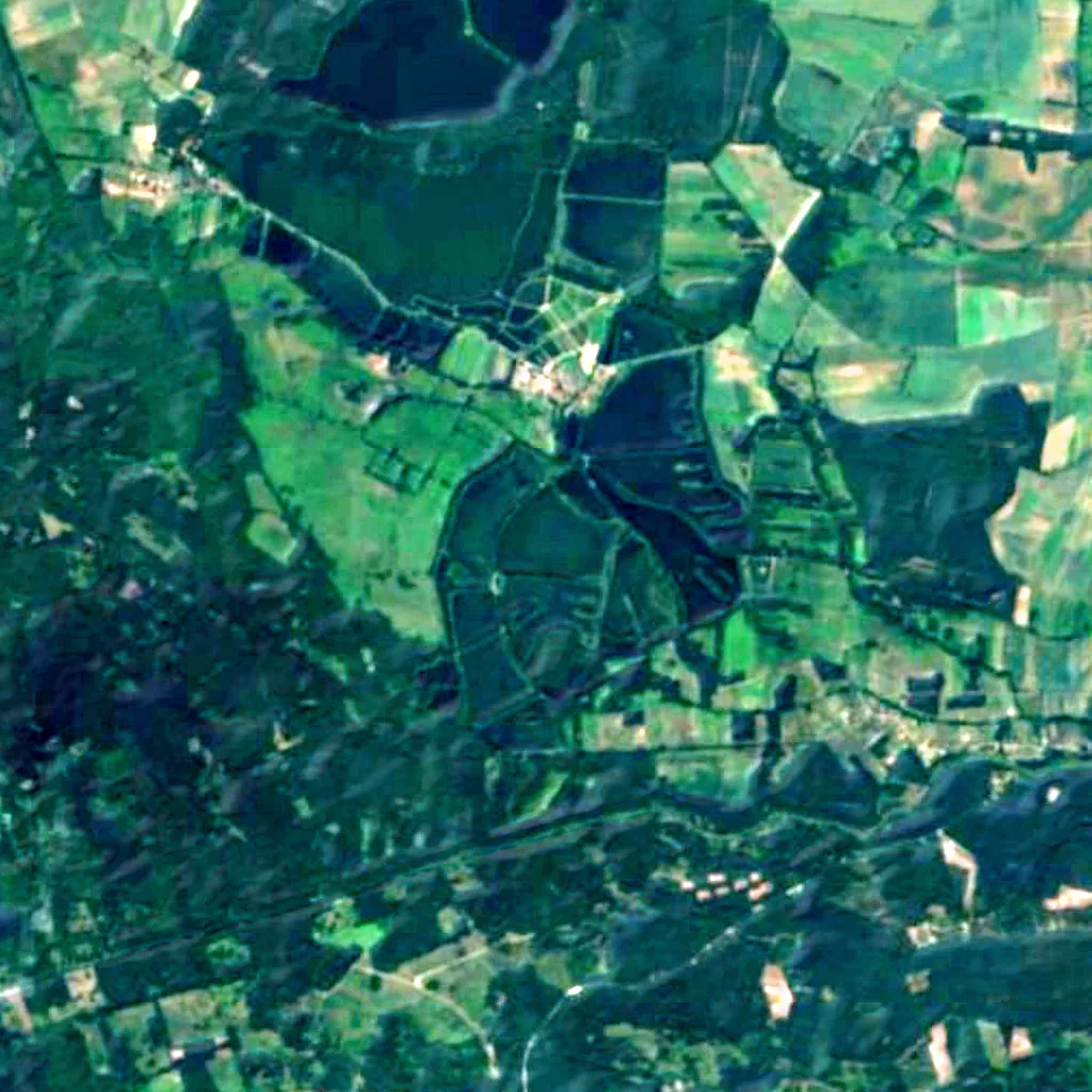 Milicz Ponds seen from above (Sentinel-2)