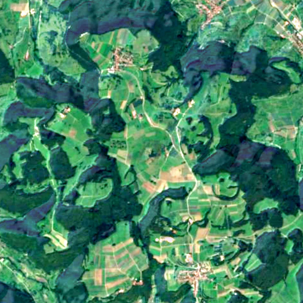 Mittlere Schwäbische Alb seen from above (Sentinel-2)