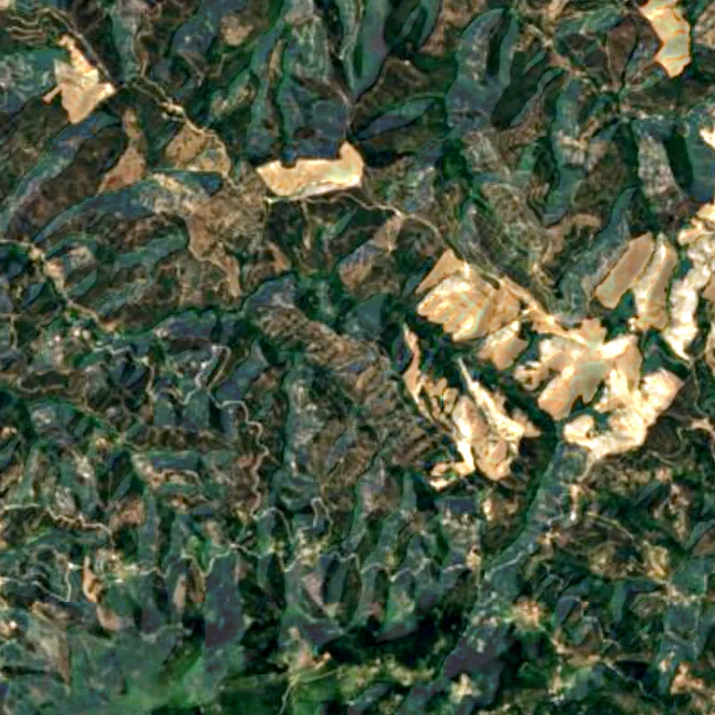 Monchique seen from above (Sentinel-2)