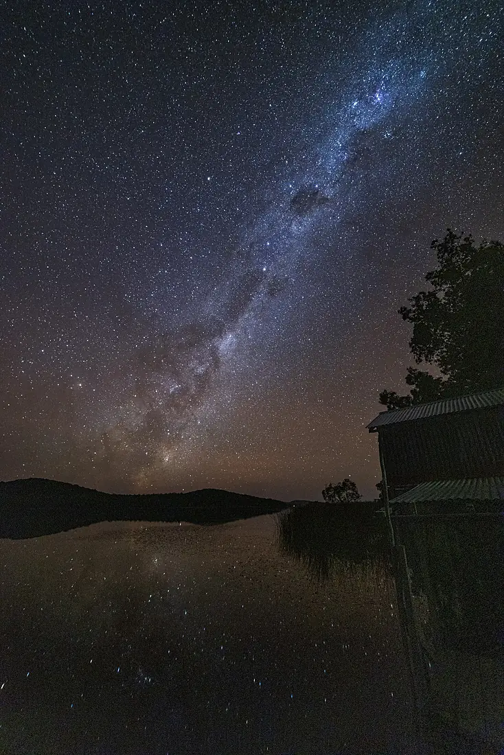 Star reflections at Myall Lakes National Park