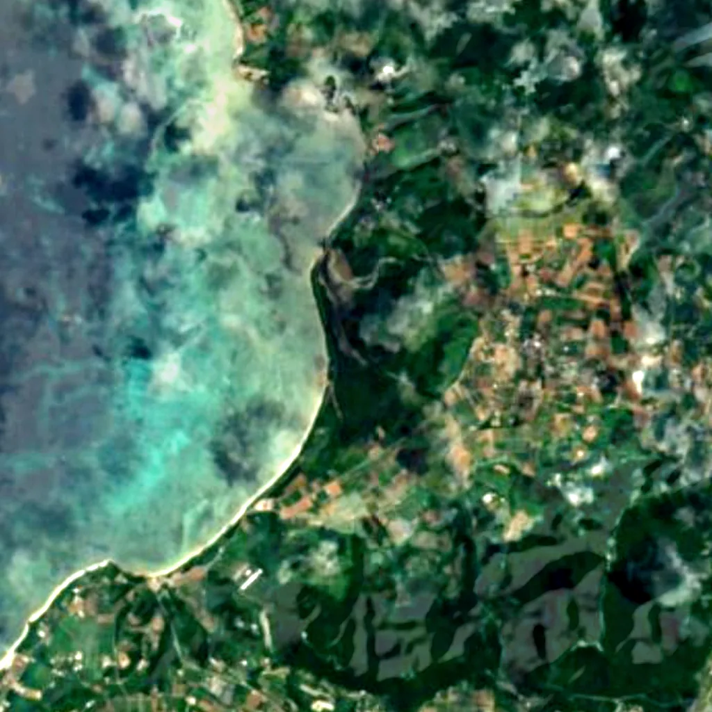 Nagura Anparu seen from above (Sentinel-2)