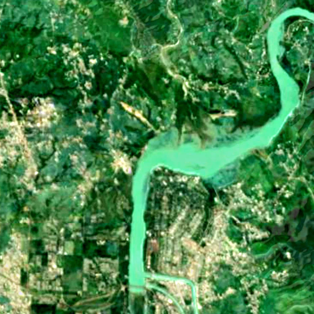 Nangal Wildlife Sanctuary seen from above (Sentinel-2)