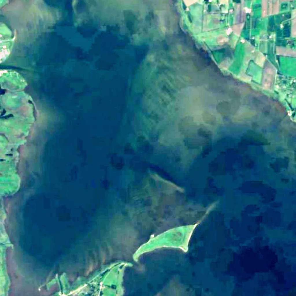 Nissum Fjord seen from above (Sentinel-2)