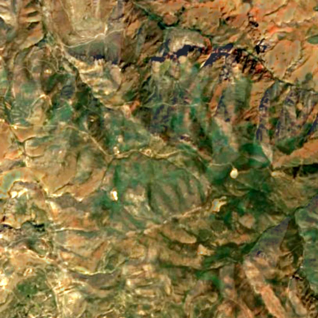 Noravank Important Bird Area seen from above (Sentinel-2)