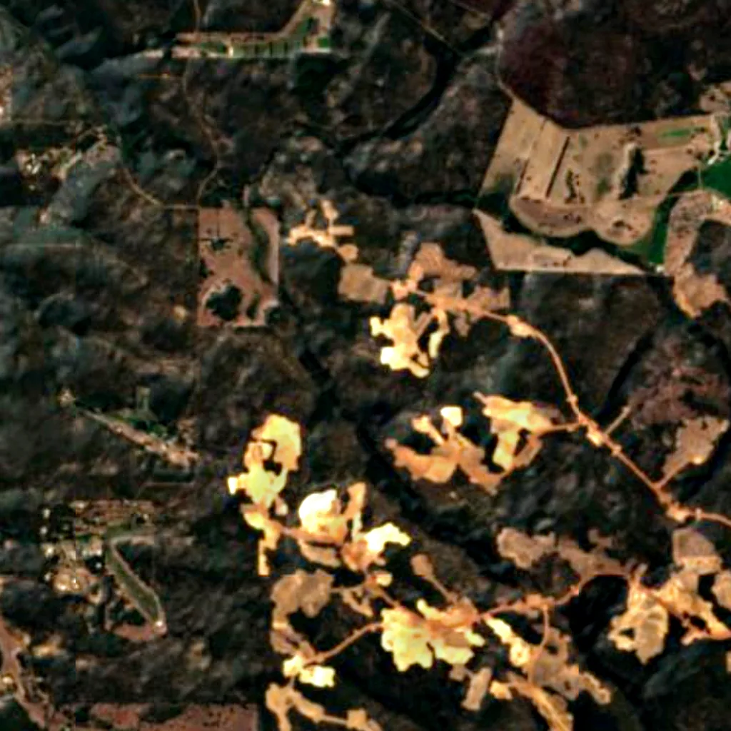 North Dandalup Important Bird Area seen from above (Sentinel-2)