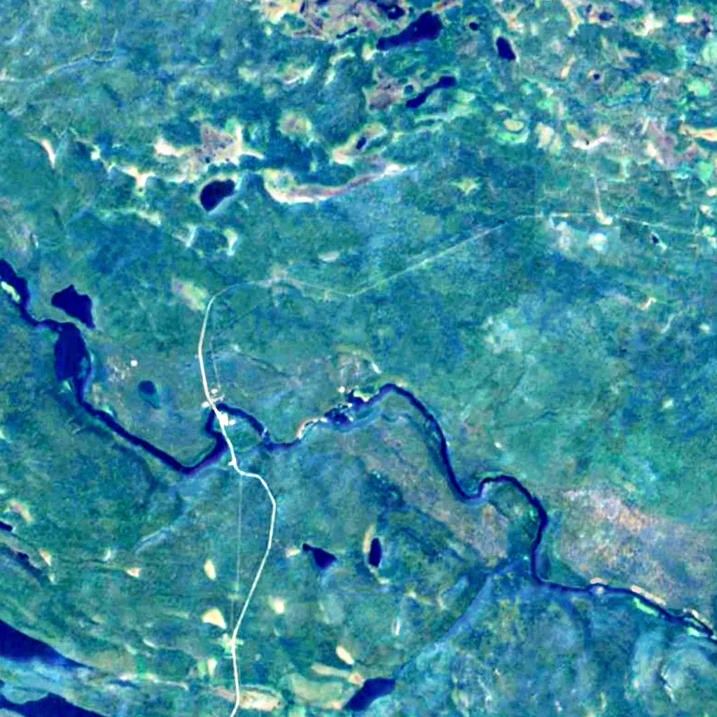 Oulanka National Park seen from above (Sentinel-2)