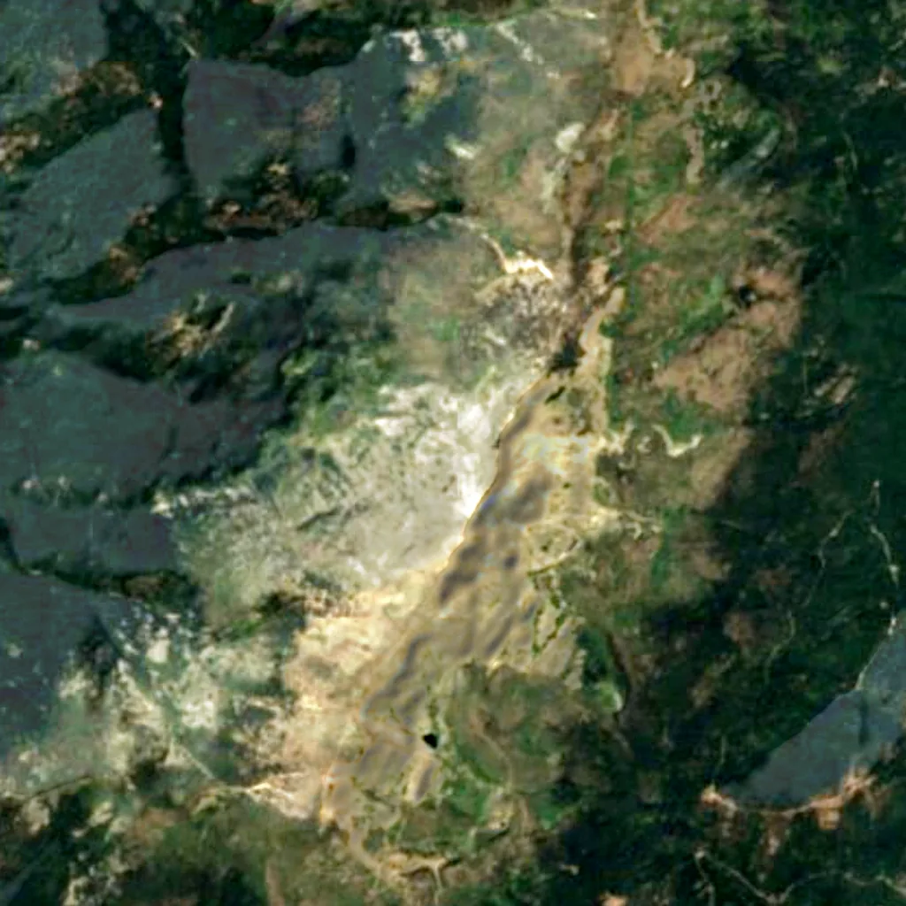 Peñalara Natural Park seen from above (Sentinel-2)