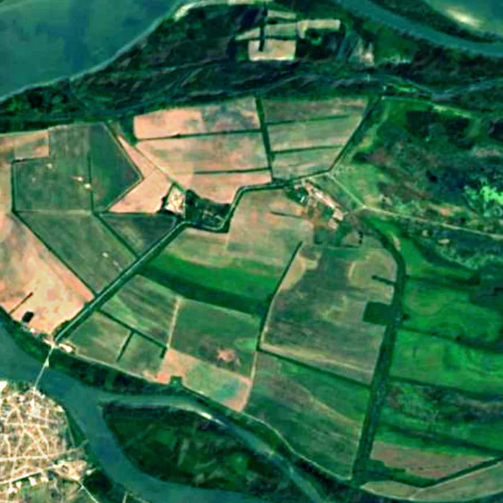 Persina Nature Park seen from above (Sentinel-2)