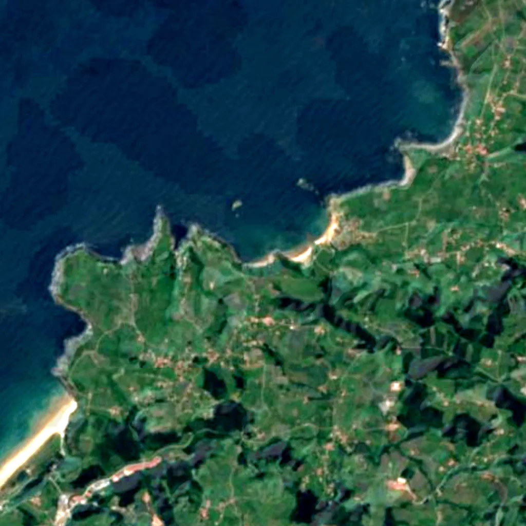 Playa de Aguilera seen from above (Sentinel-2)