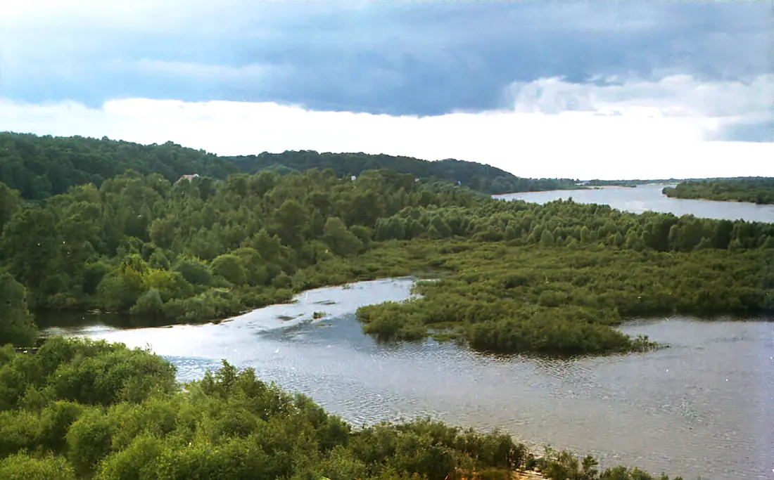 Prypiać river in Mazyr, Belarus 2005