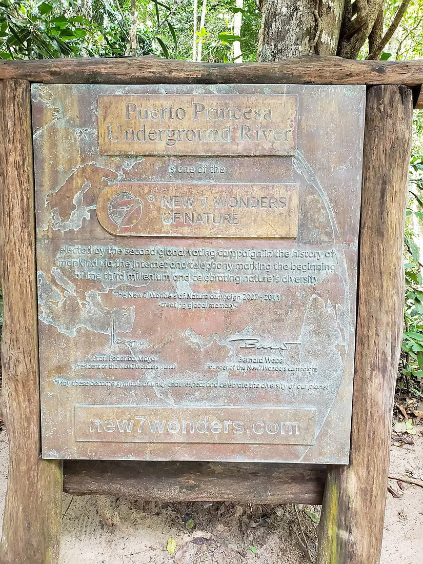 Puerto Princesa Subterranean River National Park new 7 wonders of nature marker