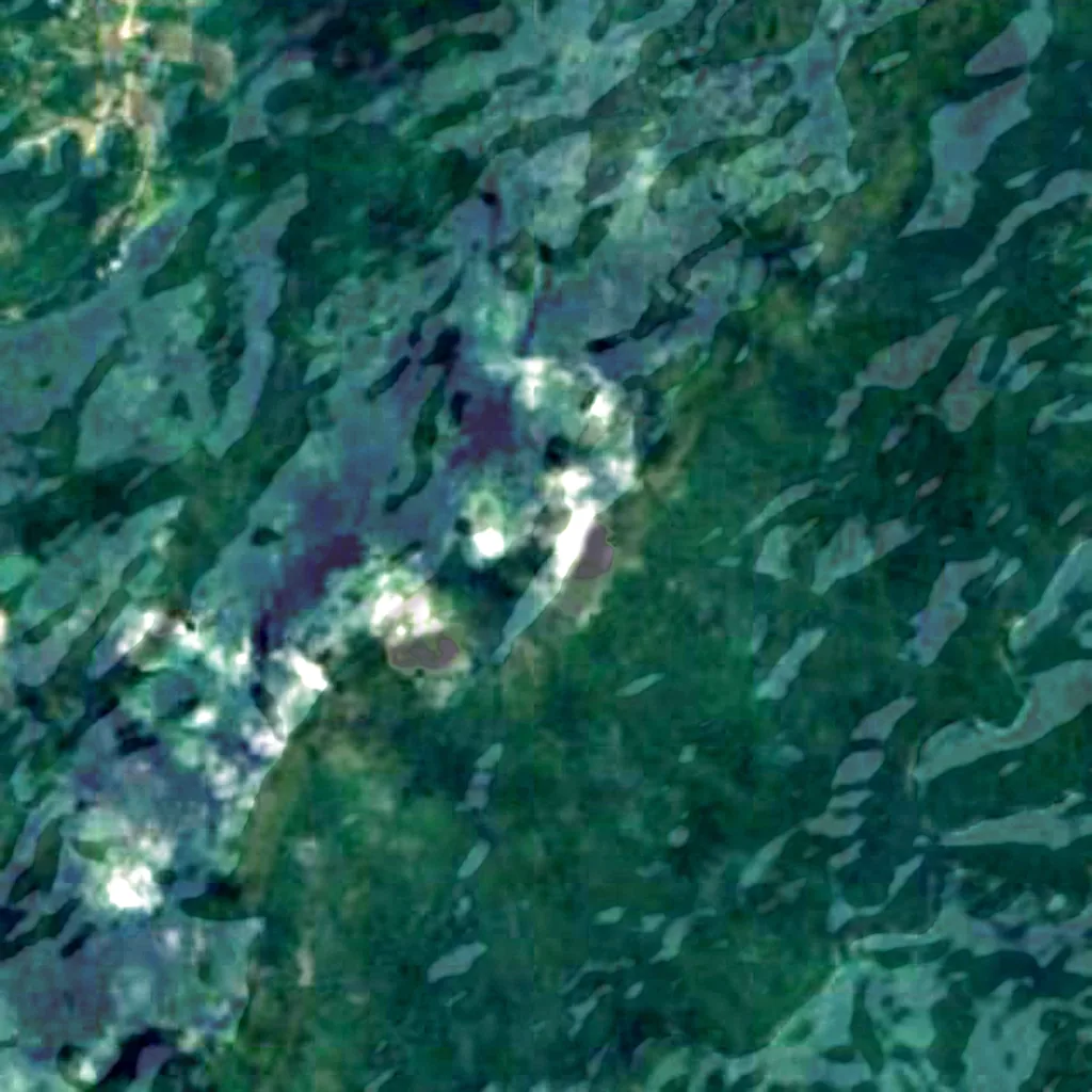 Puerto Princesa Subterranean River National Park seen from above (Sentinel-2)