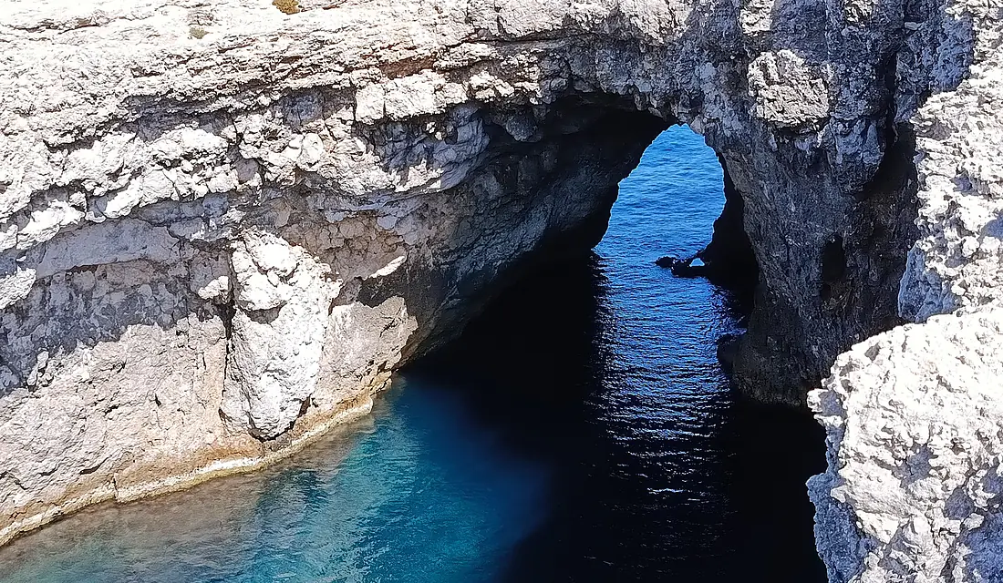 Coral Lagoon Cave Entrance – A Natural Wonder from Above
