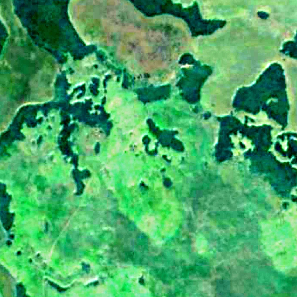 Río Pilcomayo National Park seen from above (Sentinel-2)