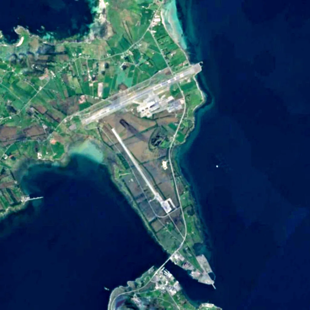 Rørvikvatnet Nature Reserve seen from above (Sentinel-2)