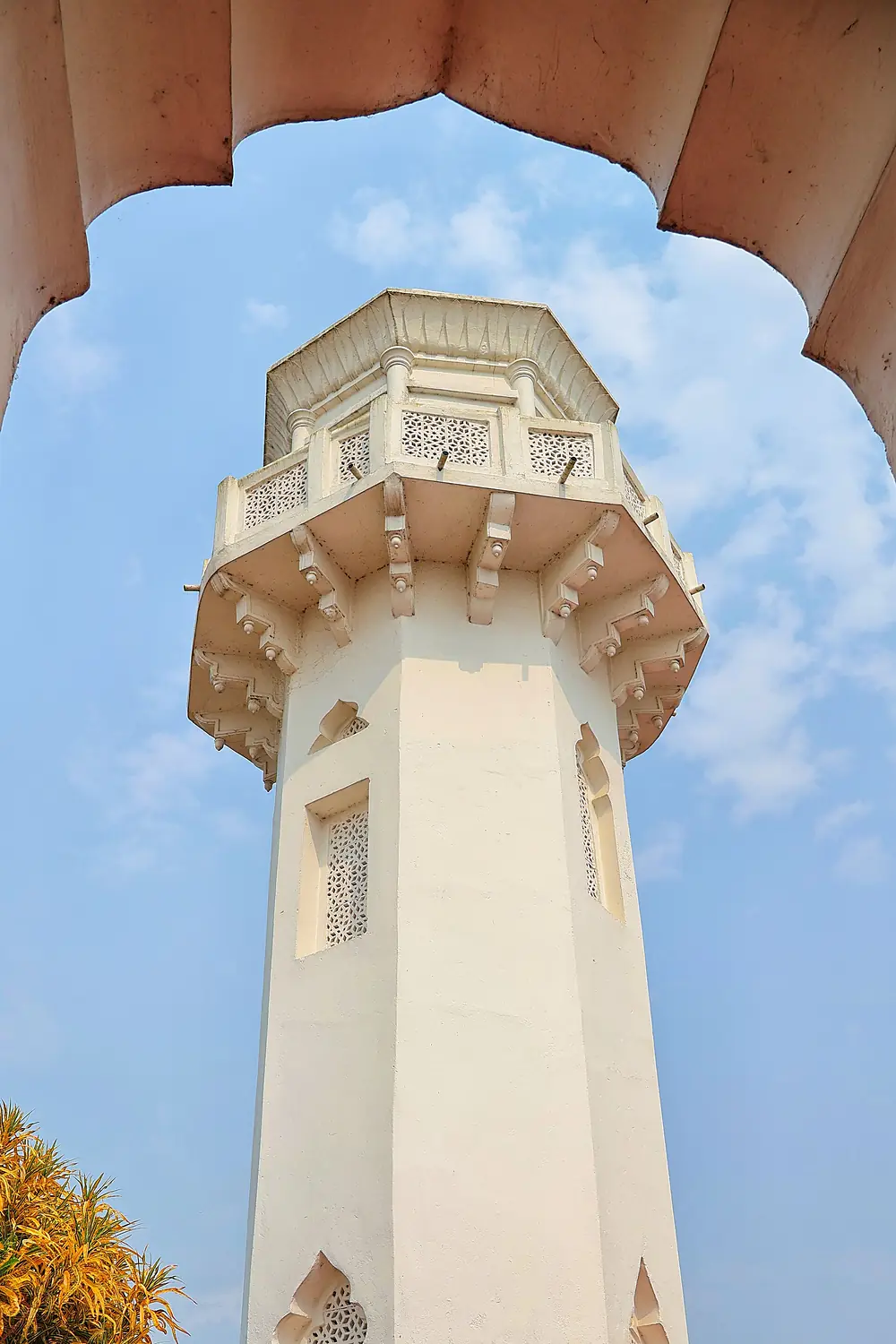A minar inside Neermahal, Tripura, India