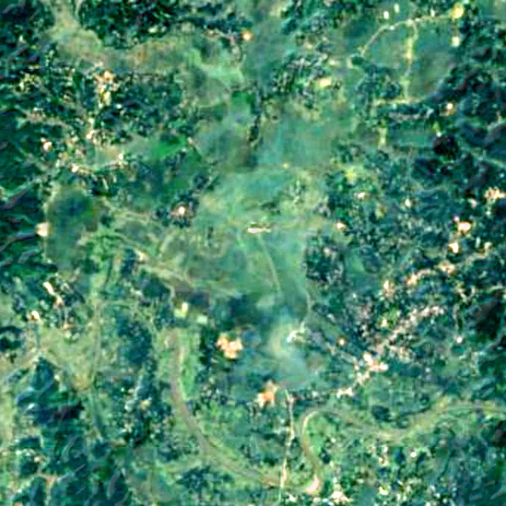 Rudrasagar Lake seen from above (Sentinel-2)