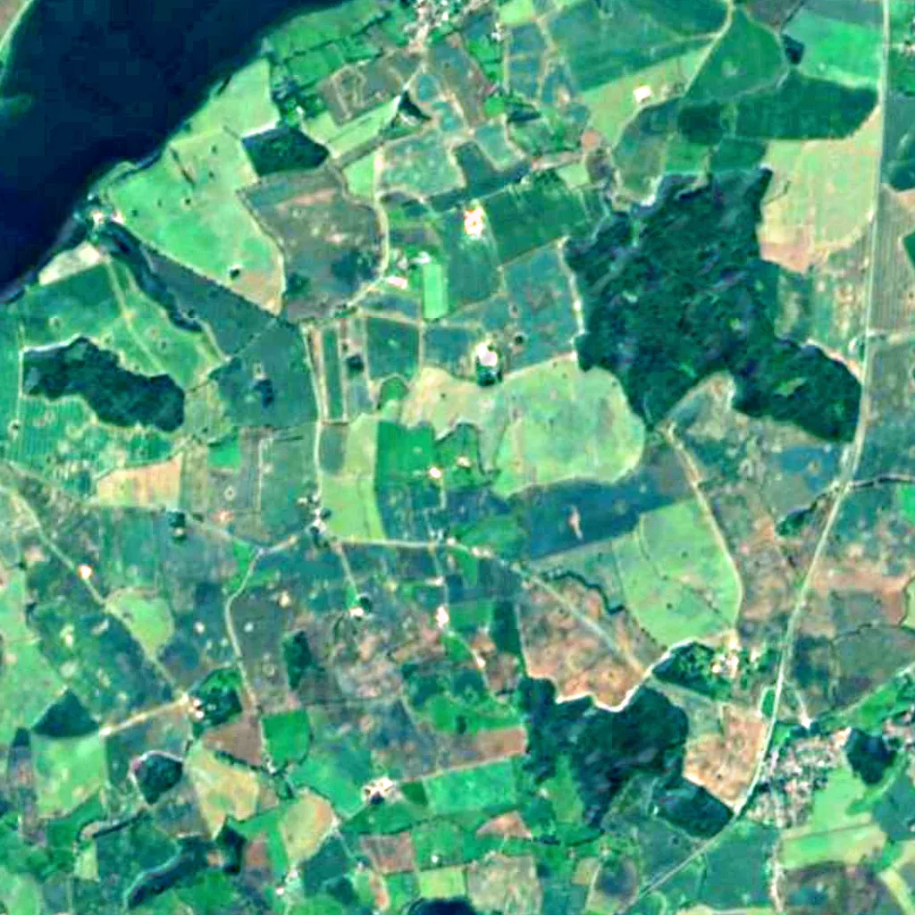 Schlei seen from above (Sentinel-2)