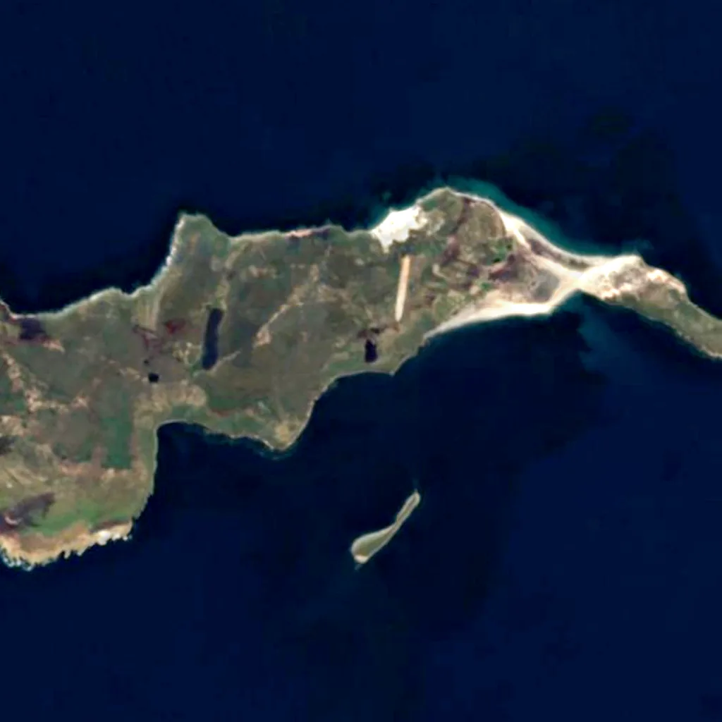 Sea Lion Island seen from above (Sentinel-2)