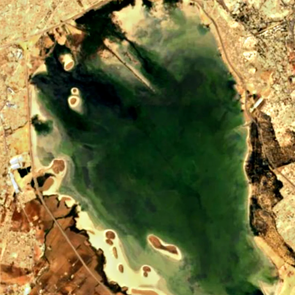 Sebkha Séjoumi seen from above (Sentinel-2)