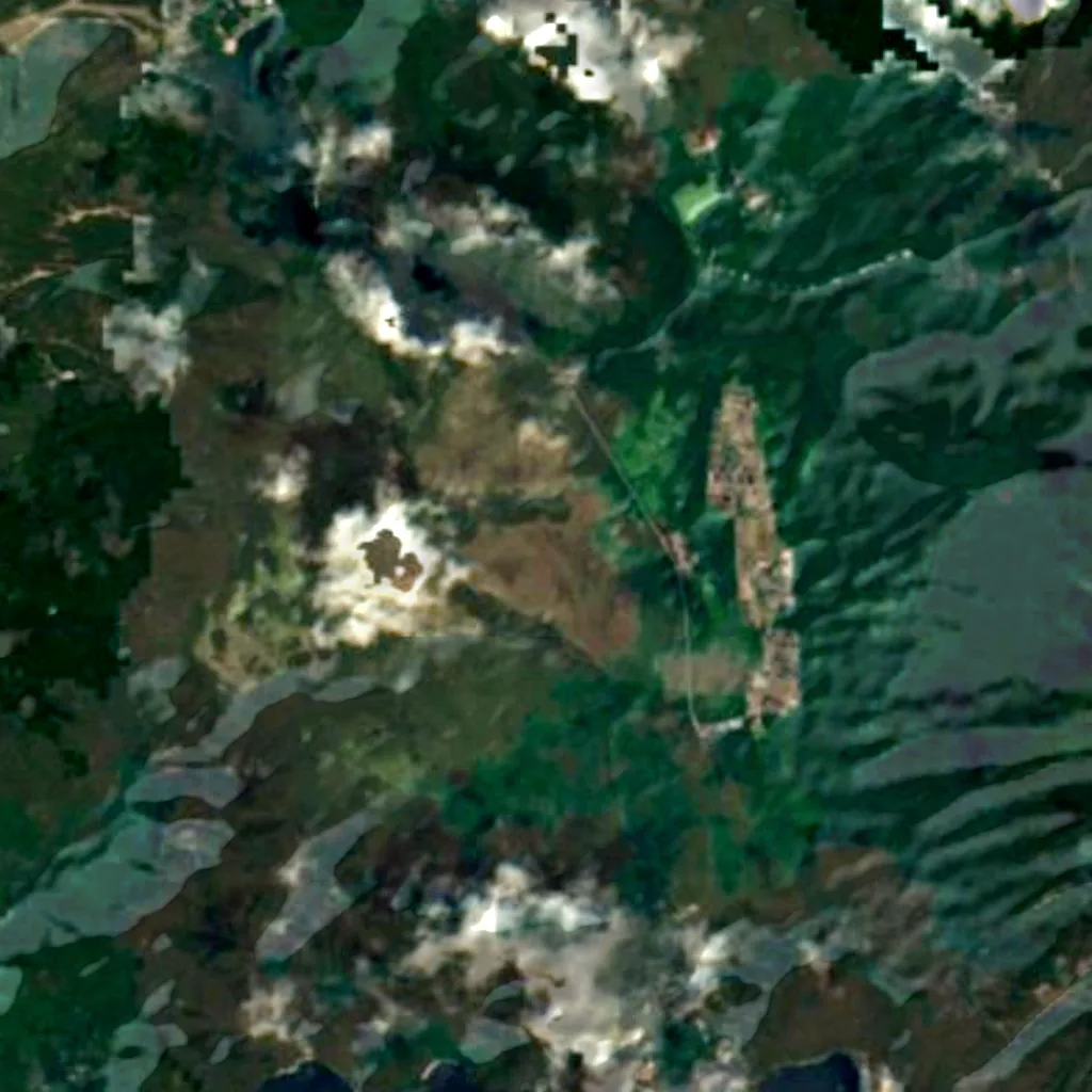 Senjōgahara seen from above (Sentinel-2)