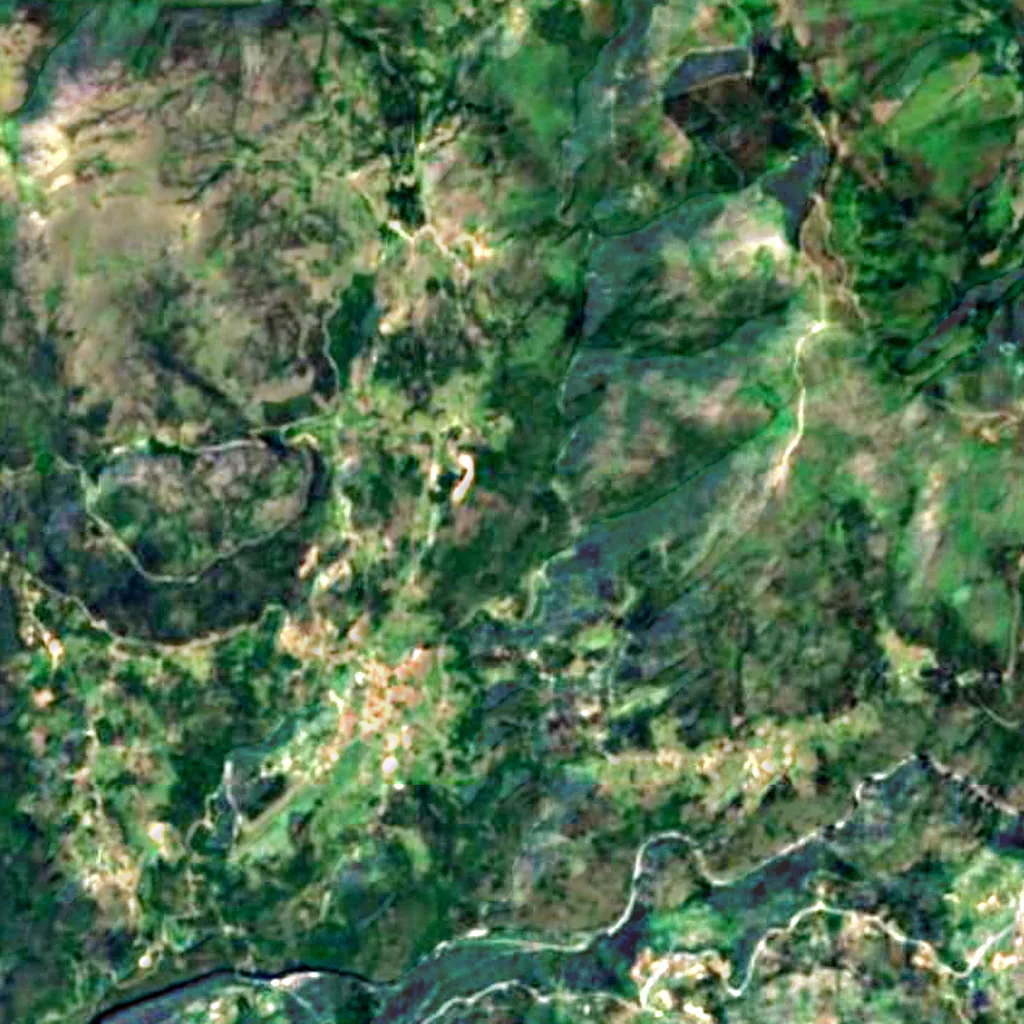 Serra do Gerês seen from above (Sentinel-2)