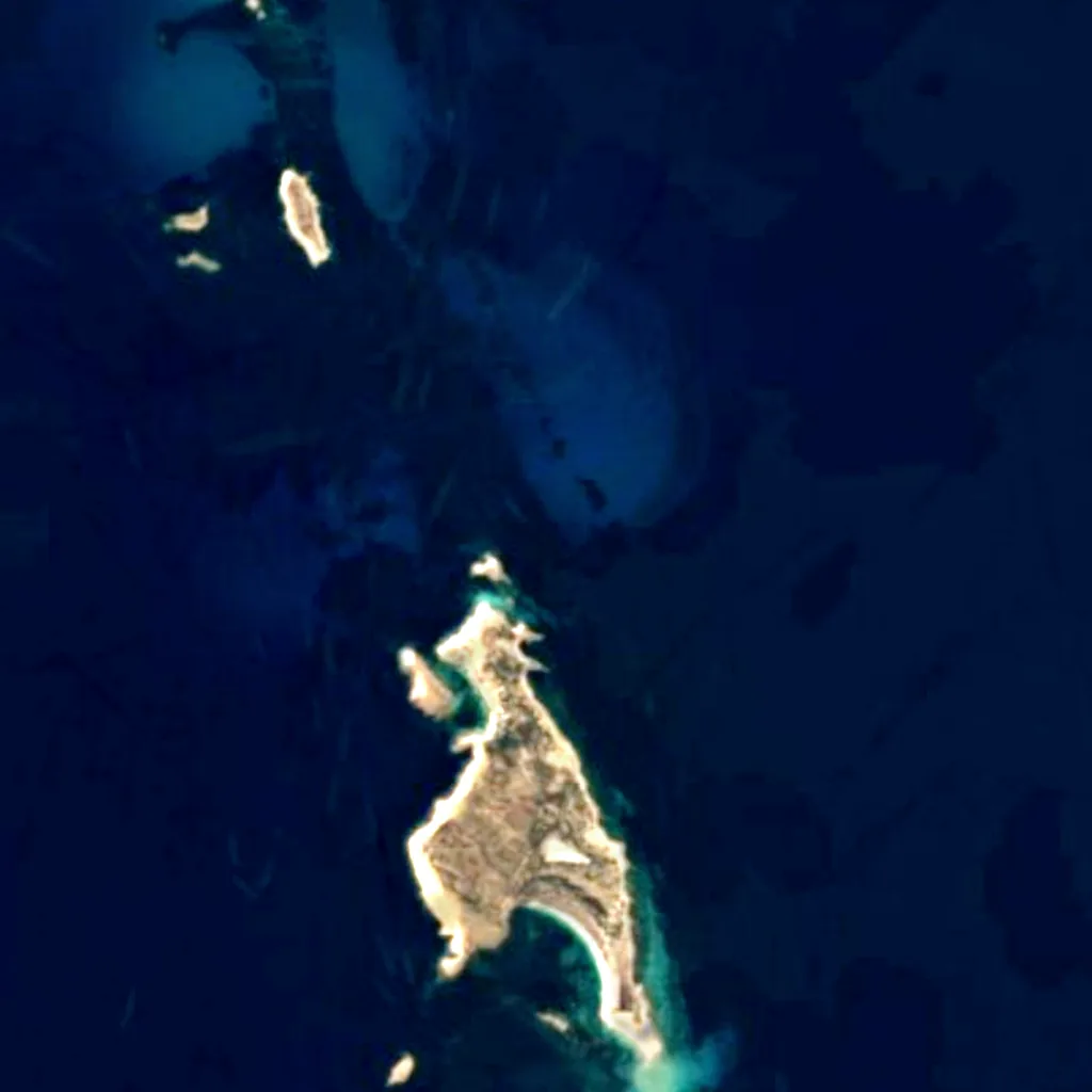 Ses Salines Natural Park seen from above (Sentinel-2)