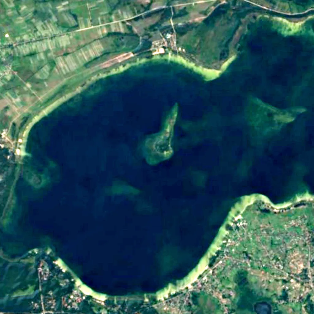Shatski lakes seen from above (Sentinel-2)