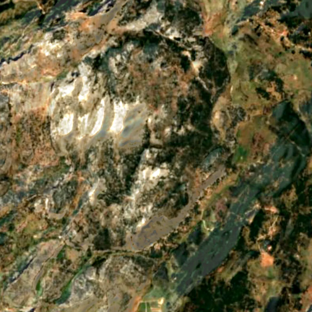 Sierra de Grazalema Natural Park seen from above (Sentinel-2)