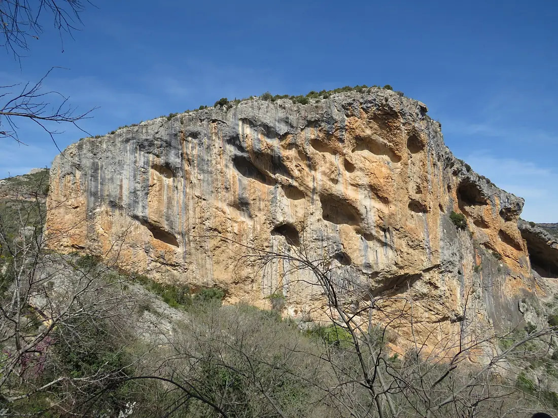 062 Peña Castibián (Alquézar), des del mirador del Paseo de la Tallada